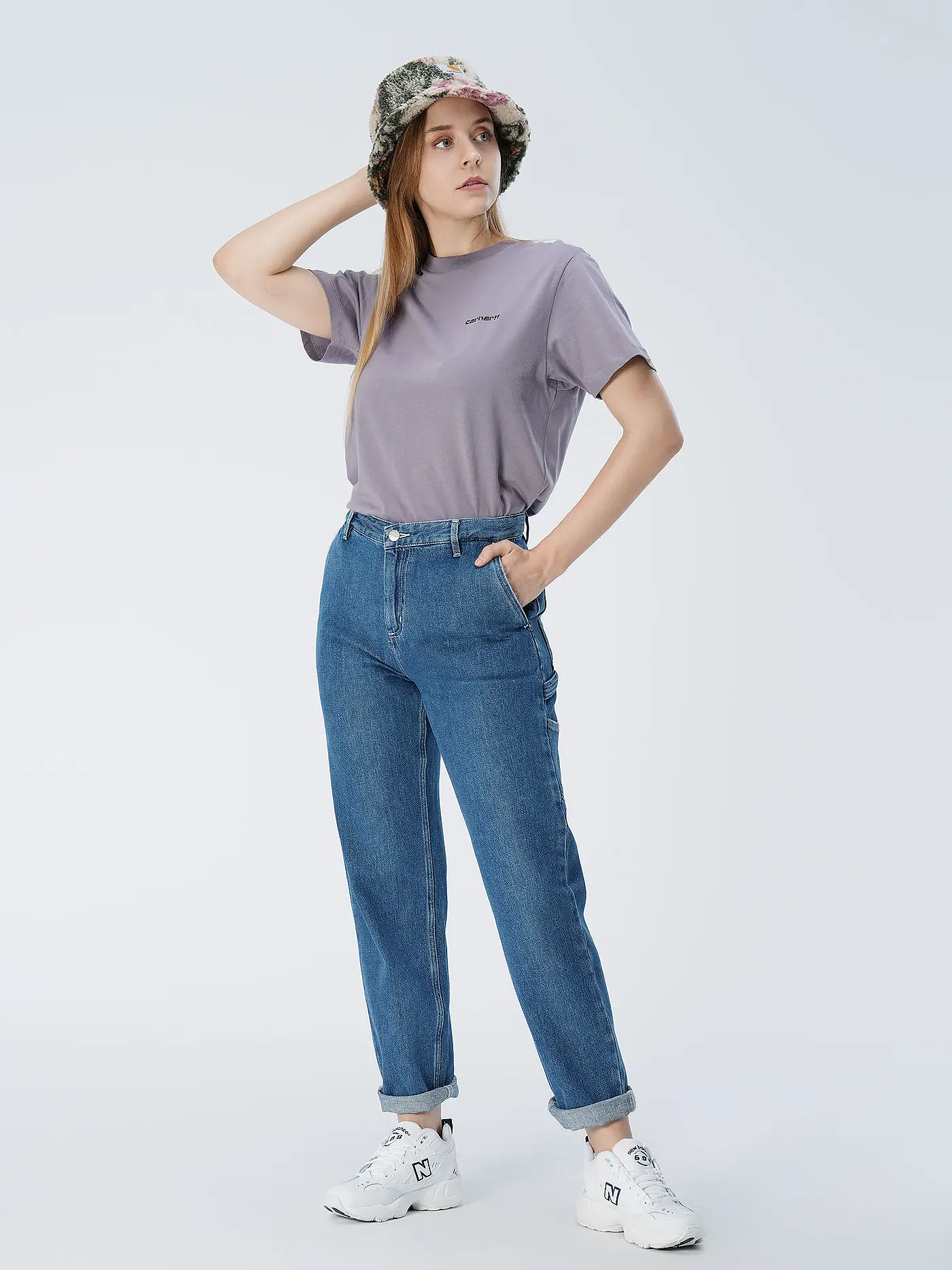 CARHARTT WIP | T-Shirt SCRIPT EMBROIDERY | lila